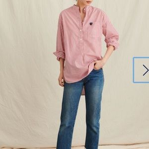 Alex mill pink stripe top or dress size M